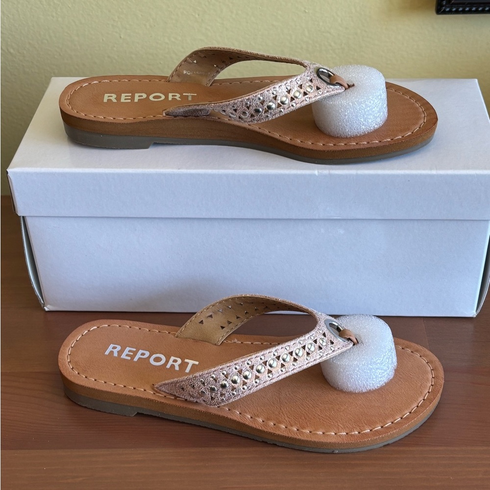 Report Girl’s Rose Gold Sandals